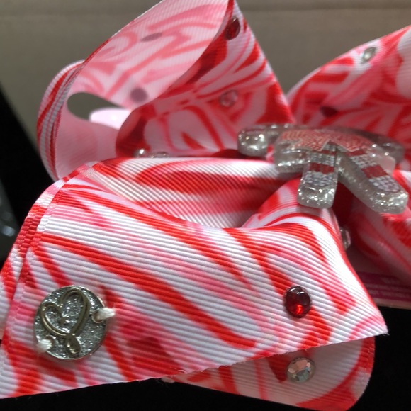 NWT JoJo Siwa Christmas candy cane hair bow - Picture 5 of 5